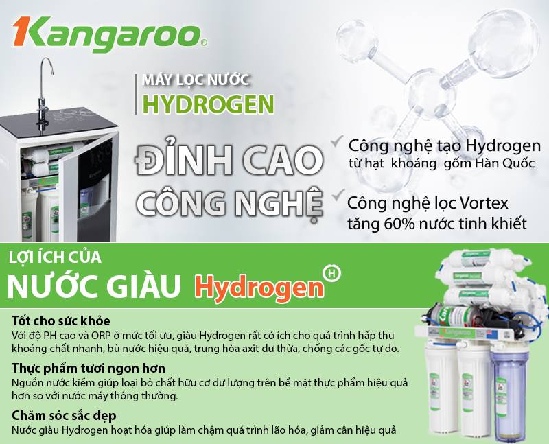 Tac dụng của máy lọc nước Kangaroo Hydrogen
